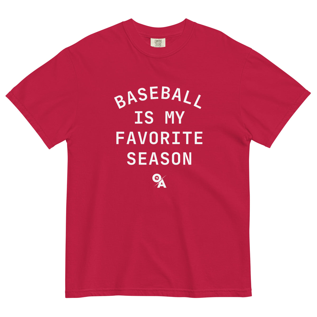 Baseball Is My Favorite Season Tee Heather Columbia Blue / Medium 8-10