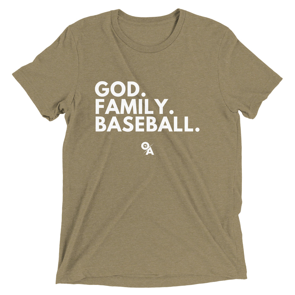 Adult God Family Baseball T-shirt