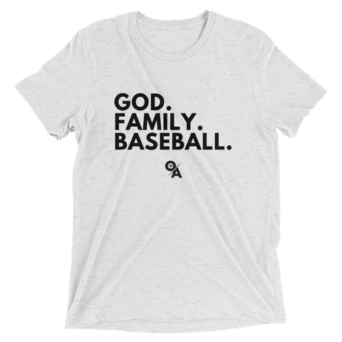 Adult Army Green God. Family. Baseball. T-Shirt